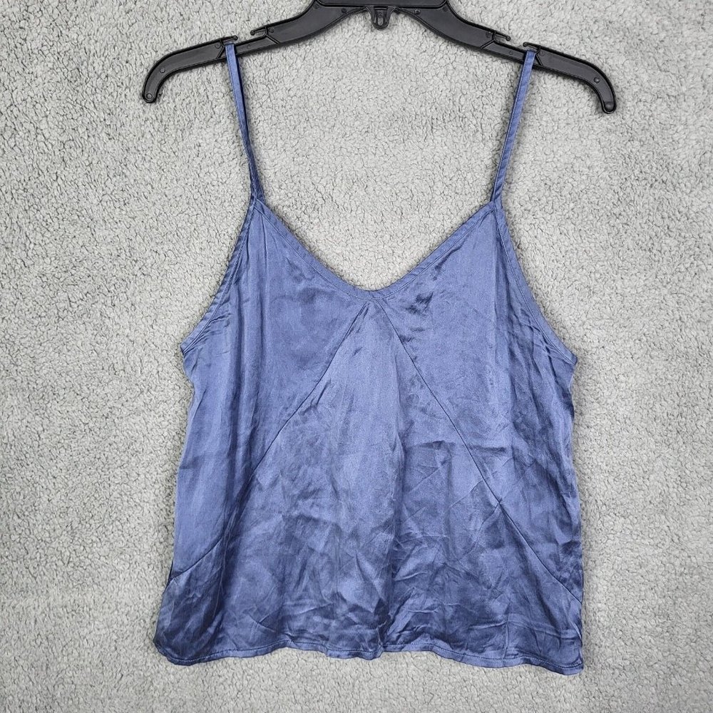 Everlane Women's 100% Silk blue Sleeveless tank top Size 4